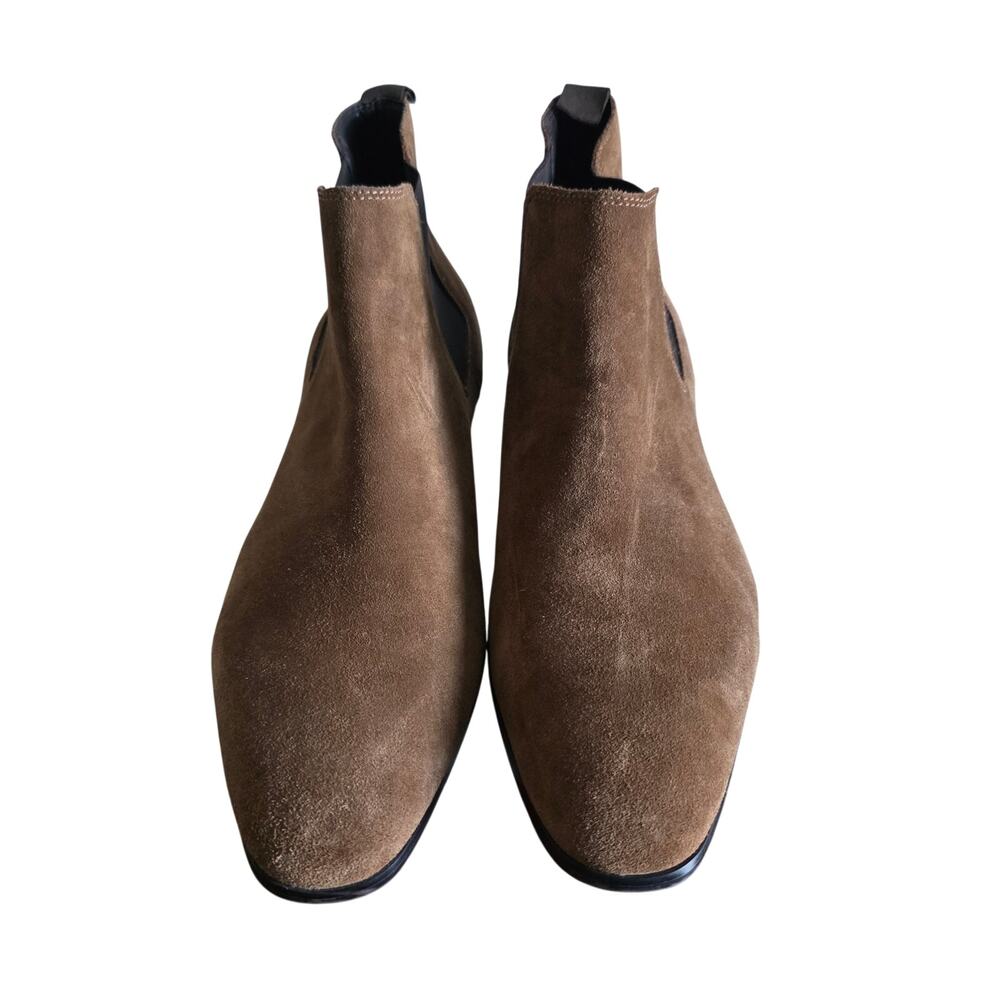 BP. Brown Suede Chelsea Boots Men's US 13 EU 47 Leather Upper Pull On